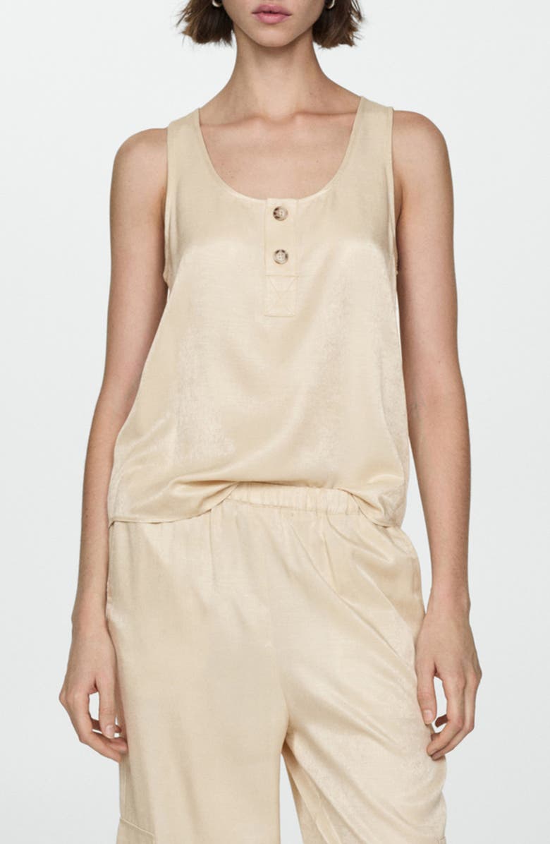 MANGO Henley Sleeveless Top, Main, color, 