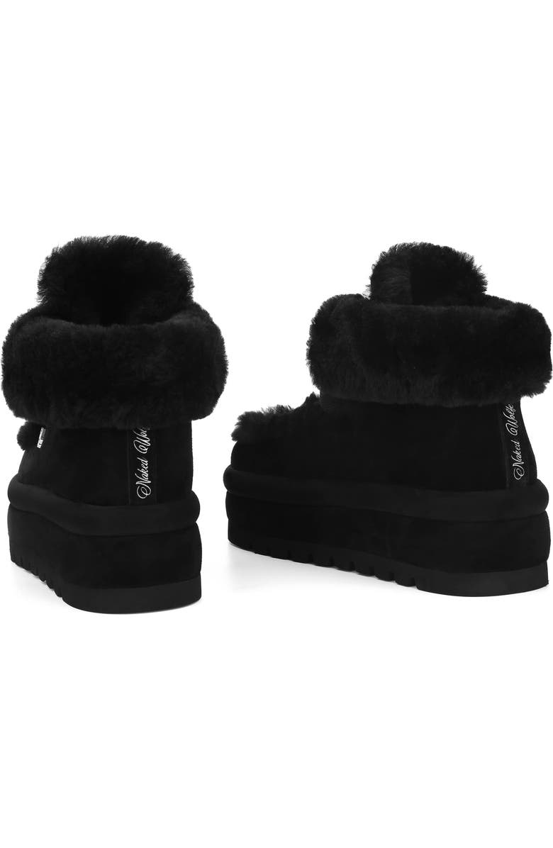 Naked Wolfe Bambi Ice Faux Fur/Suede, Alternate, color, Black