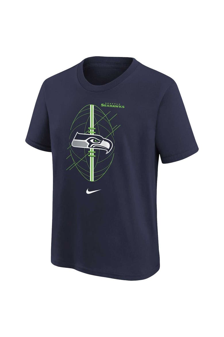 Youth Nike Navy Seattle Seahawks Icon T-Shirt, Alternate, color, Navy