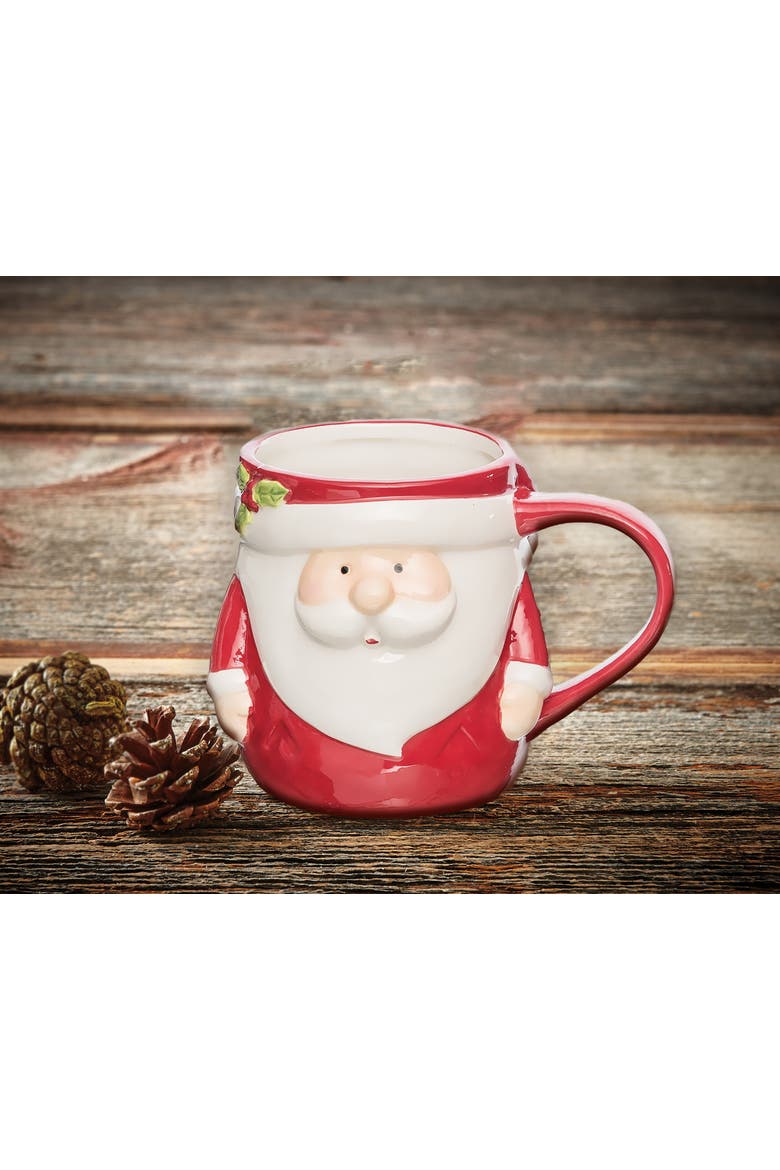 Christmas Ceramic Mugs 16oz, Alternate, color, Red