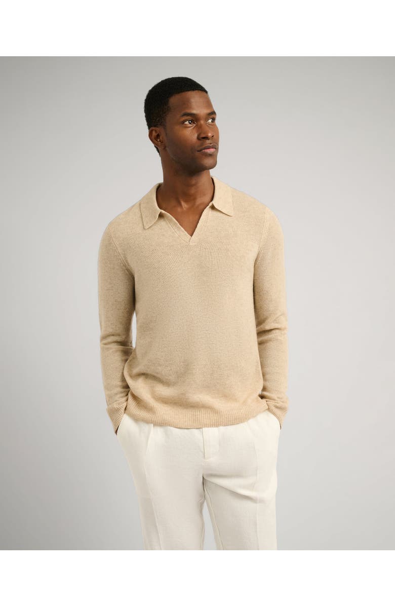 Onia Featherweight Cashmere Sweater Polo, Alternate, color,