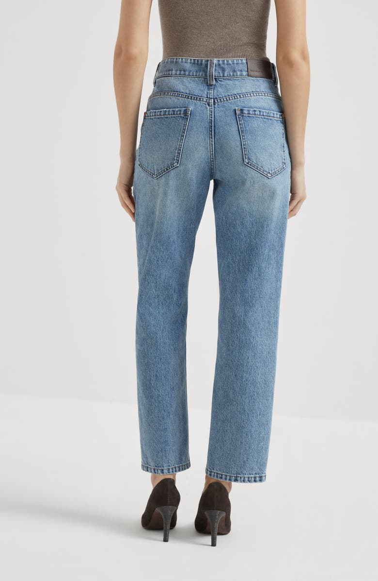 Brunello Cucinelli Retro five-pocket trousers, Alternate, color, Light Denim