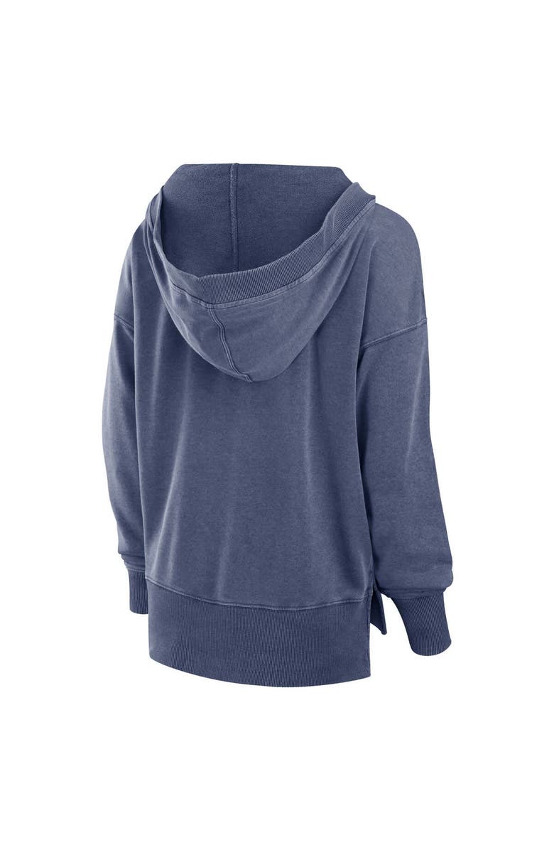 FANATICS Women's Fanatics  Heather Navy Dallas Cowboys Initiative Snow Wash French Terry V-Neck Pullover Hoodie, Alternate, color, Heather Navy