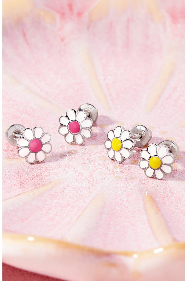 Delightful Daisy Earrings, Alternate, color, Yellow