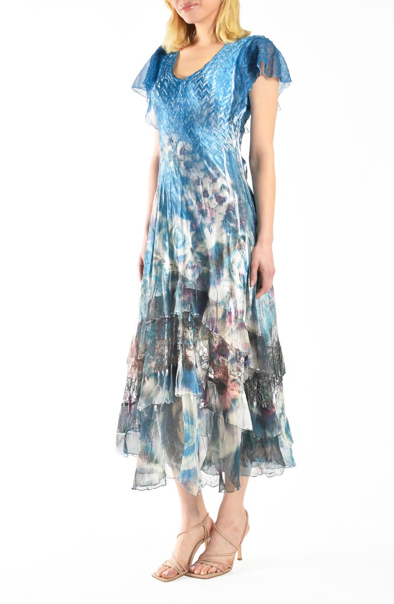 Komarov Flutter Sleeve Cocktail Dress, Alternate, color,