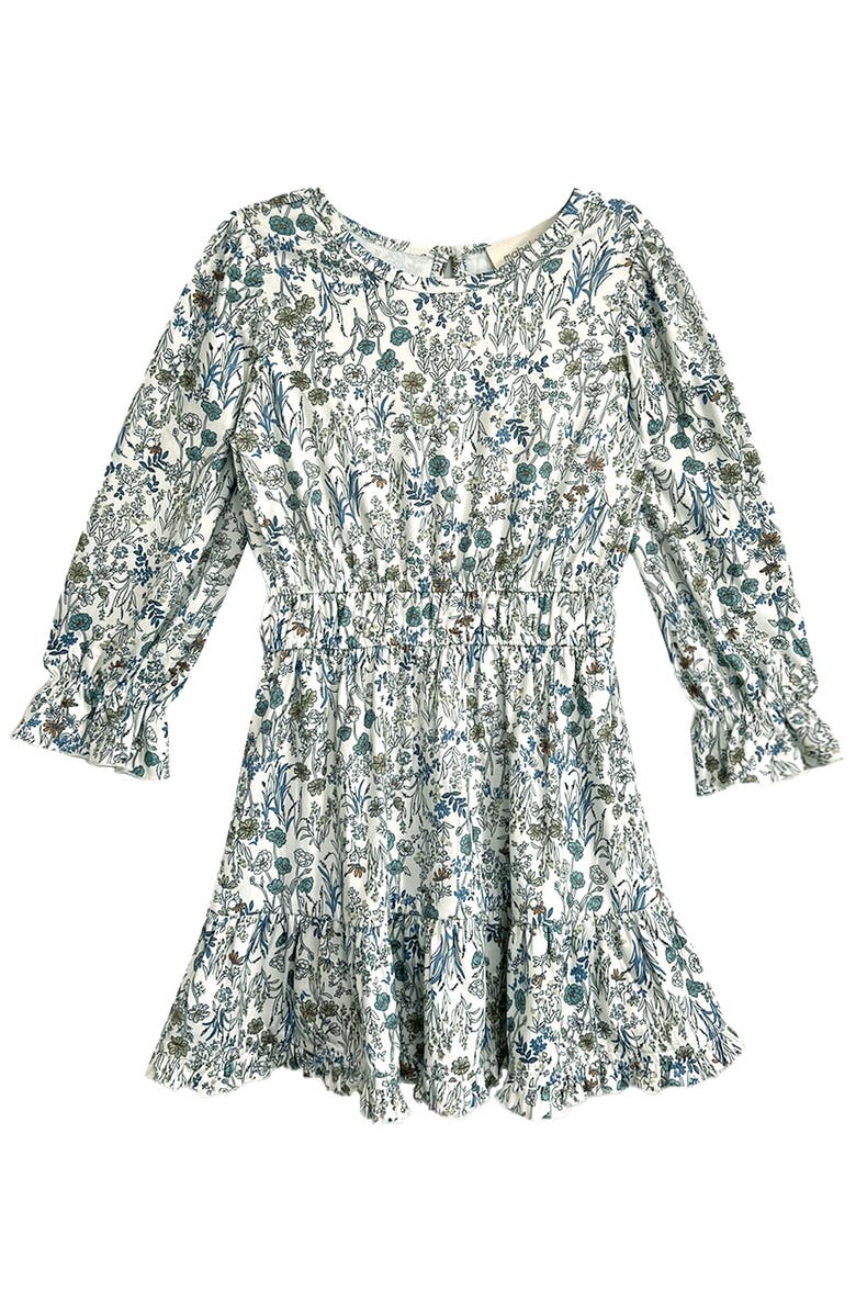 Mabel + Honey Brooklyn Floral Dress, Main, color, Blue
