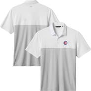 TravisMathew Men's TravisMathew White/Gray Chicago Cubs Home Run Leader Tri-Blend Polo