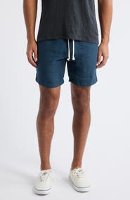 ALEX CRANE Bo Linen Drawstring Shorts