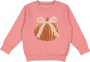 Sweet Wink Pumpkin Sequin Patch Sweatshirt