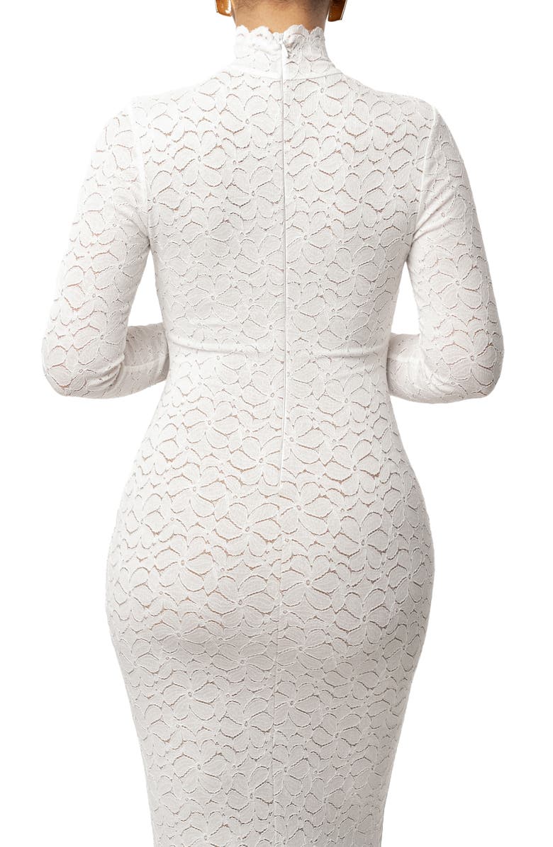 JLUXLABEL Amara Long Sleeve Mock Neck Dress, Alternate, color, 