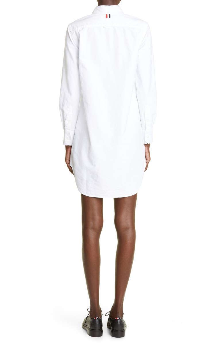 Thom Browne Long Sleeve Oxford Shirtdress, Alternate, color, 