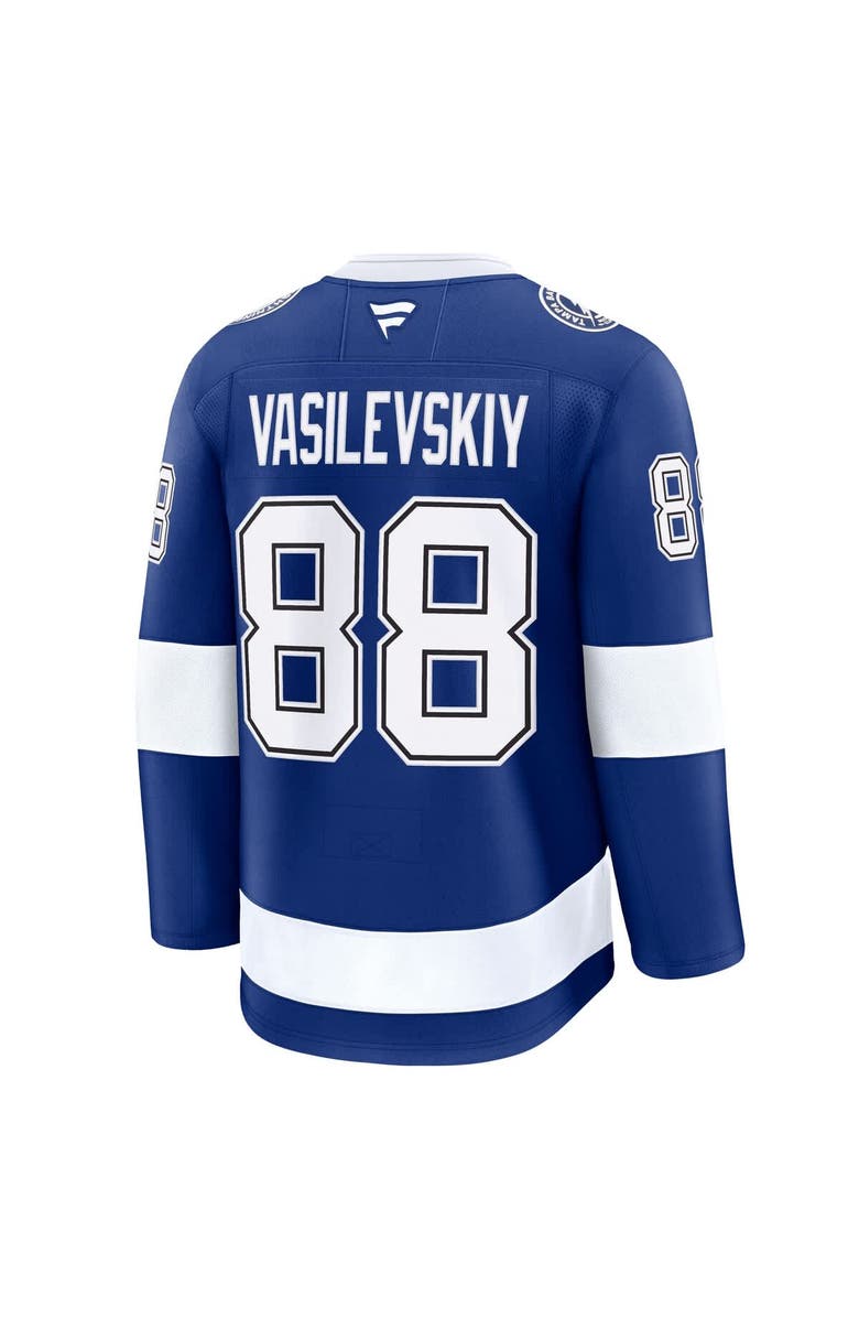 FANATICS Men's Fanatics Andrei Vasilevskiy Blue Tampa Bay Lightning Home Premium Jersey, Alternate, color, 