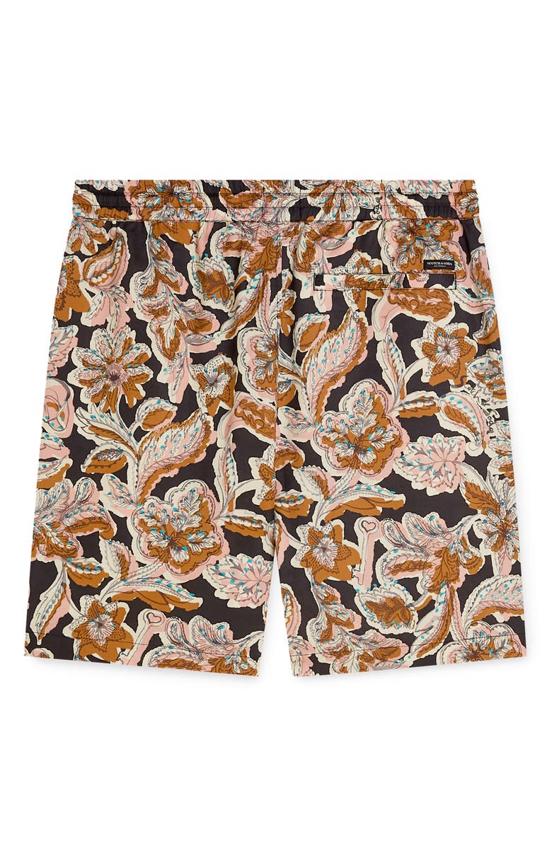 Scotch & Soda Relaxed Fit Bermuda Shorts, Alternate, color, Lucky Bandana Multi Meteorite