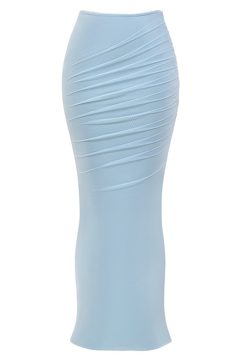 Cassidy Ruched Maxi Skirt, Alternate, color, SKYRIDE