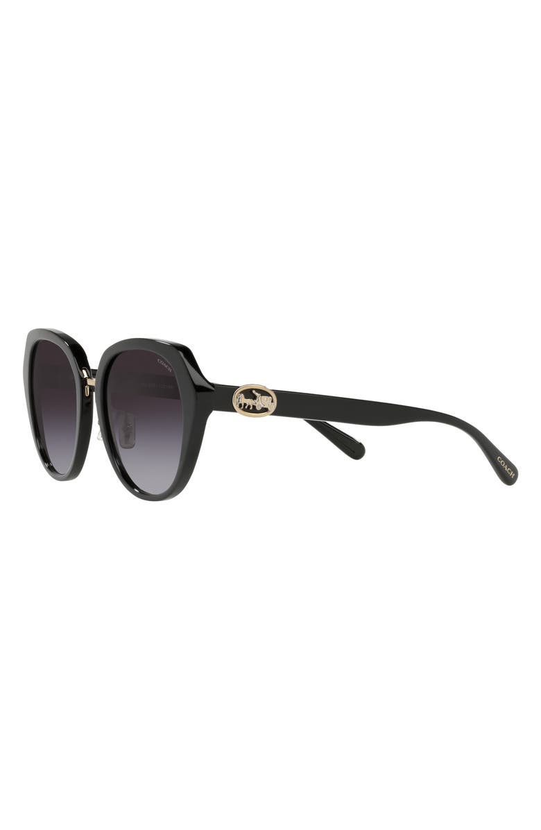 COACH 55mm Round Core Sunglasses, Alternate, color,