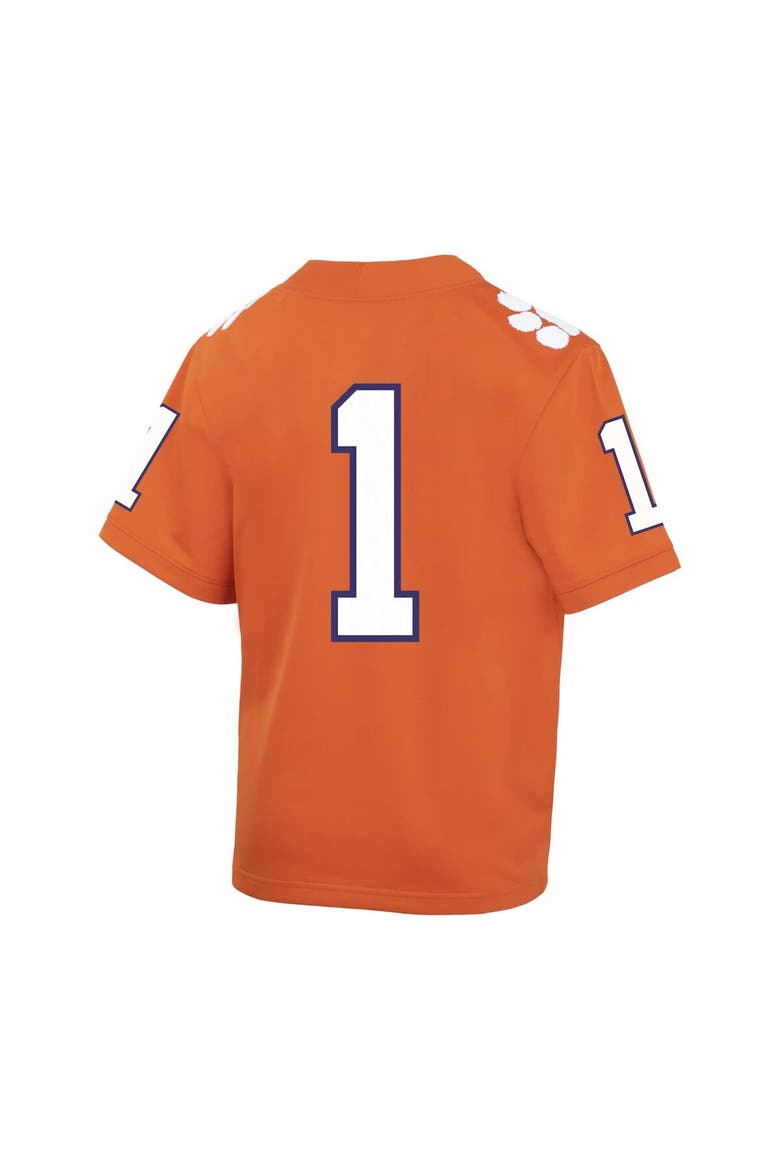 Preschool Nike Orange Clemson Tigers Untouchable Replica Football Jersey, Alternate, color, Orange