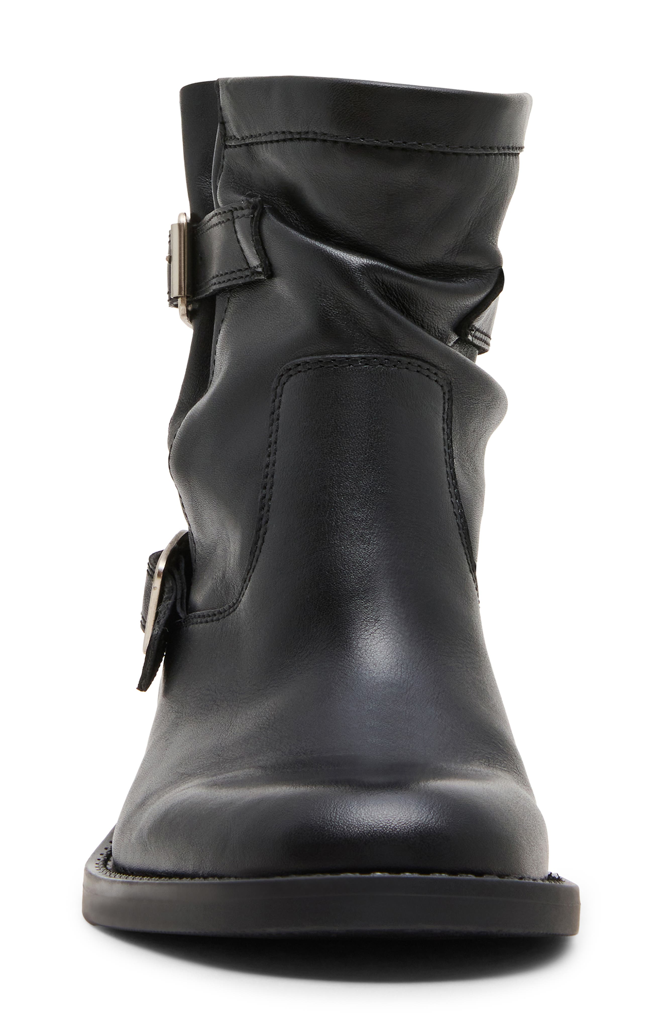 Denis Moto Bootie, Alternate, color, BLACK LEATHER