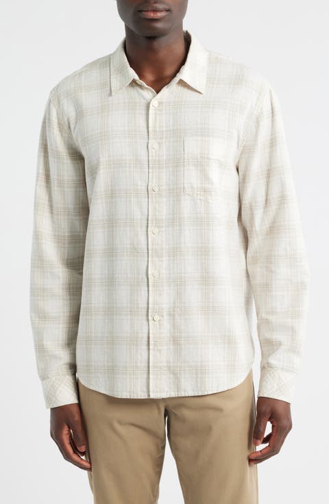 Clyde Plaid Hemp & Cotton Button-Up Shirt
