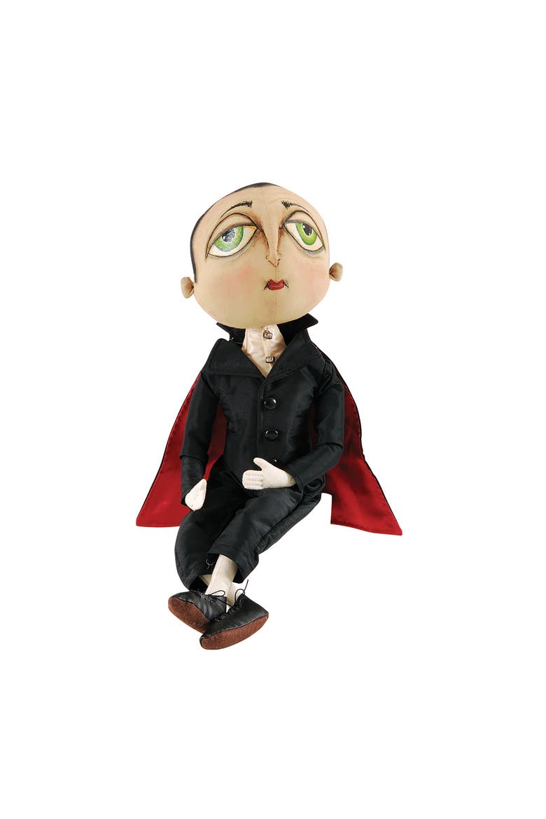 Norbert Vampire Halloween Joe Spencer Gathered Traditions Figurine, Main, color, Black