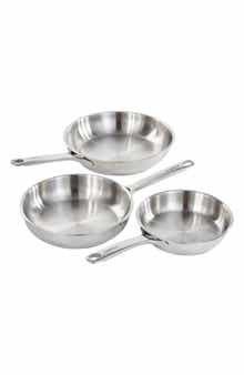 Dina Helix 3-Piece Stainless Steel Frying Pan Set