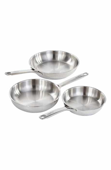 Dina Helix 3-Piece Stainless Steel Frying Pan Set