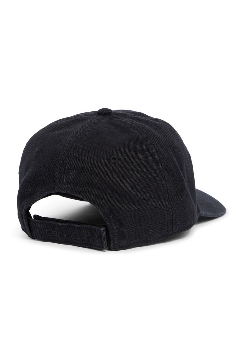 Logo Patch Adjustable Cotton Canvas Ball Cap, Alternate, color, BLACK/ STONE