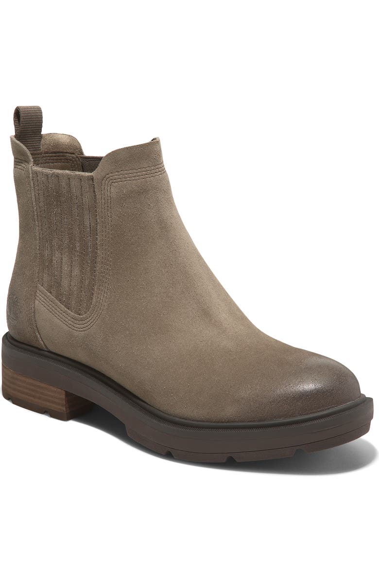 Timberland Brimfield Chelsea Boot, Main, color, Medium Brown Suede