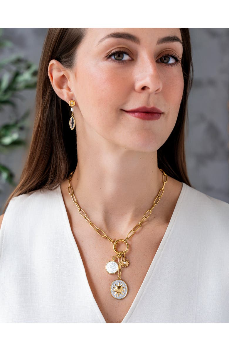 Loni Paul Jewelry Celestial Charm Cluster Necklace, Alternate, color,