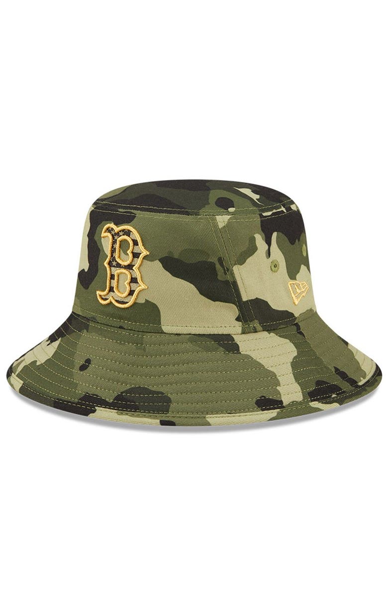 New Era Men's New Era Camo Boston Red Sox 2022 Armed Forces Day Bucket Hat, Alternate, color, Camo