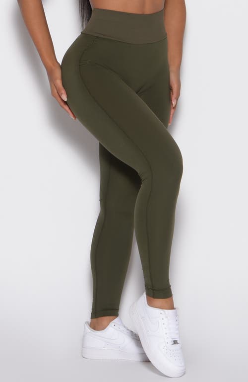 Bombshell Sportswear Figure Butt Lift Leggings In Green
