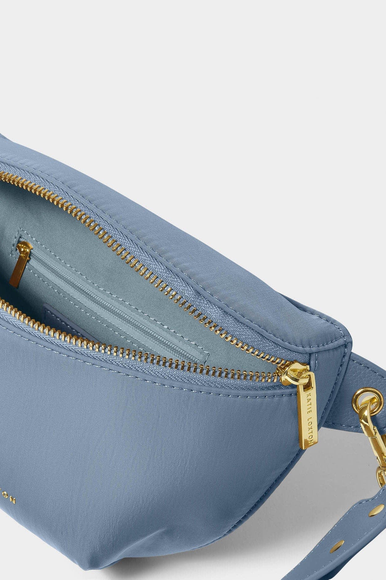 Katie Loxton Nylon-Luxe Belt Bag, Alternate, color, Blue Skye