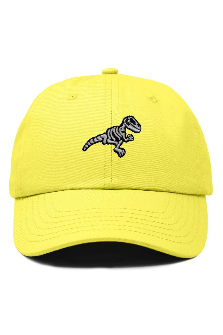Fossil Embroidered Outdoor Hat, Main, color, Yellow