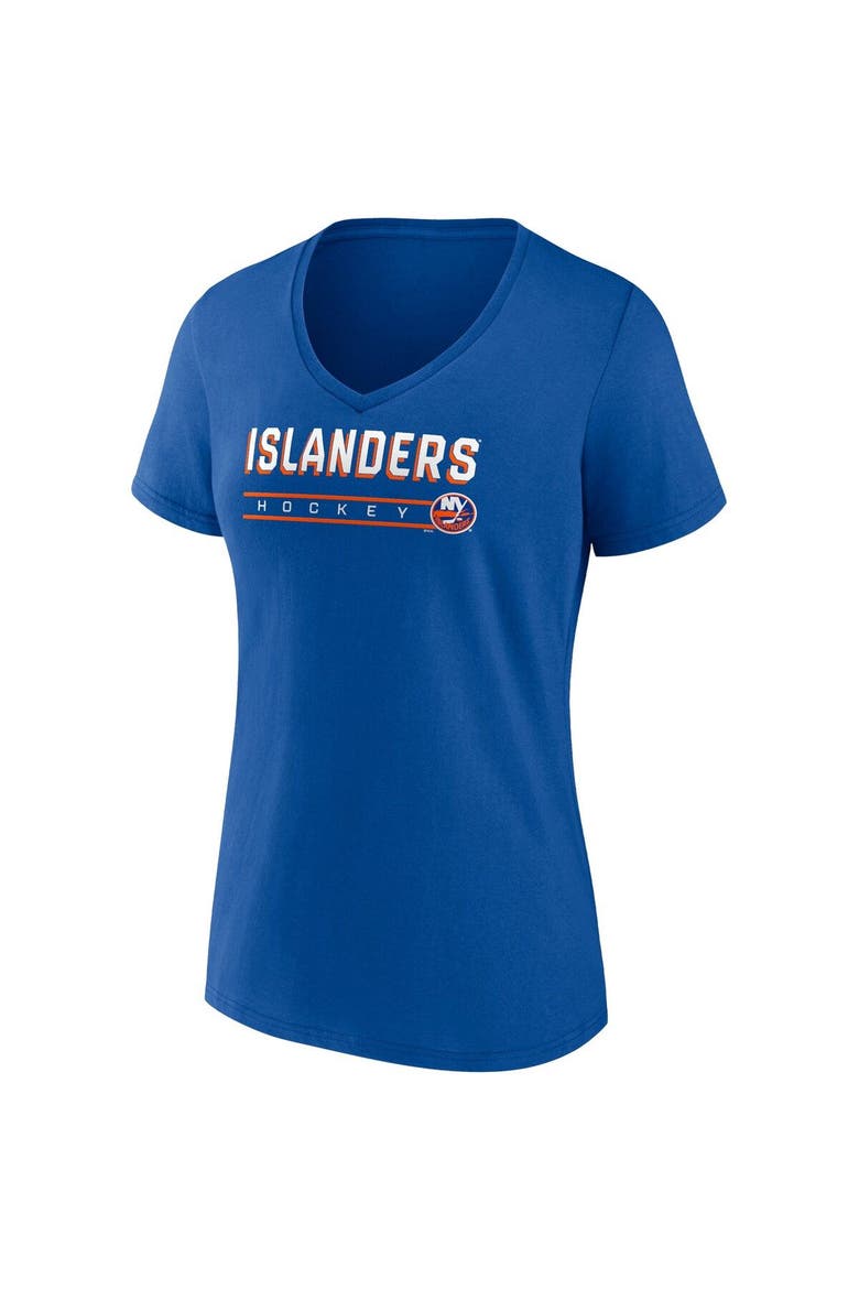 Women's Fanatics Branded Royal/Heathered Gray New York Islanders 2-Pack V-Neck T-Shirt Set, Alternate, color, Royal