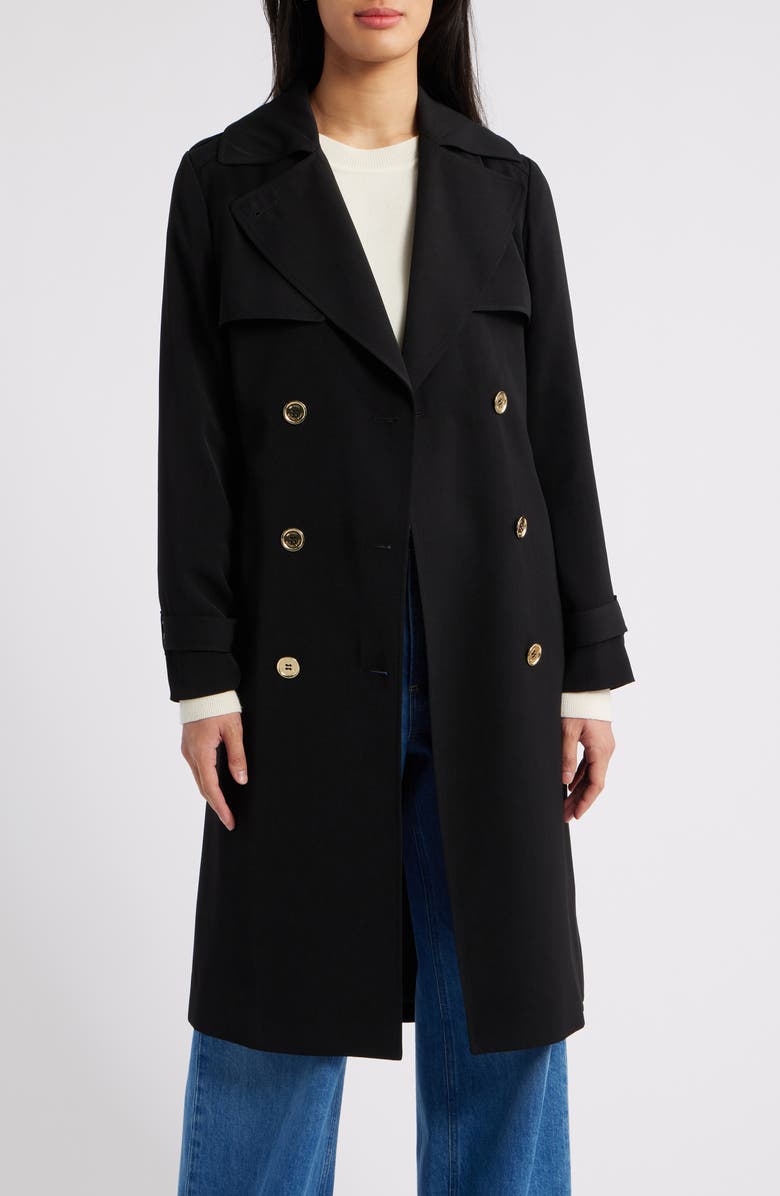 Michael Kors Gabardine Trench Coat, Alternate, color, 