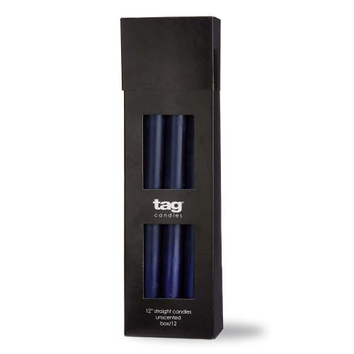 Tag Color Studio 12" Navy Blue Straight Candles