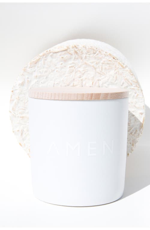 Amen Chakra Scented Candle In White