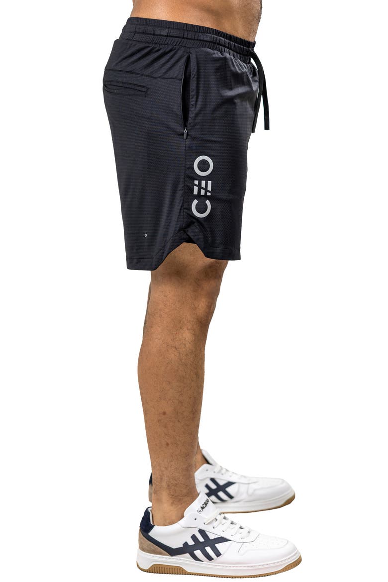 Performance Athletic Mesh Shorts, Alternate, color, BLACK