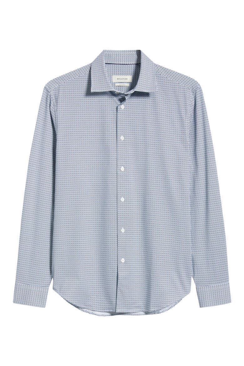 OoohCotton® Button-Up Shirt, Alternate, color, COBALT