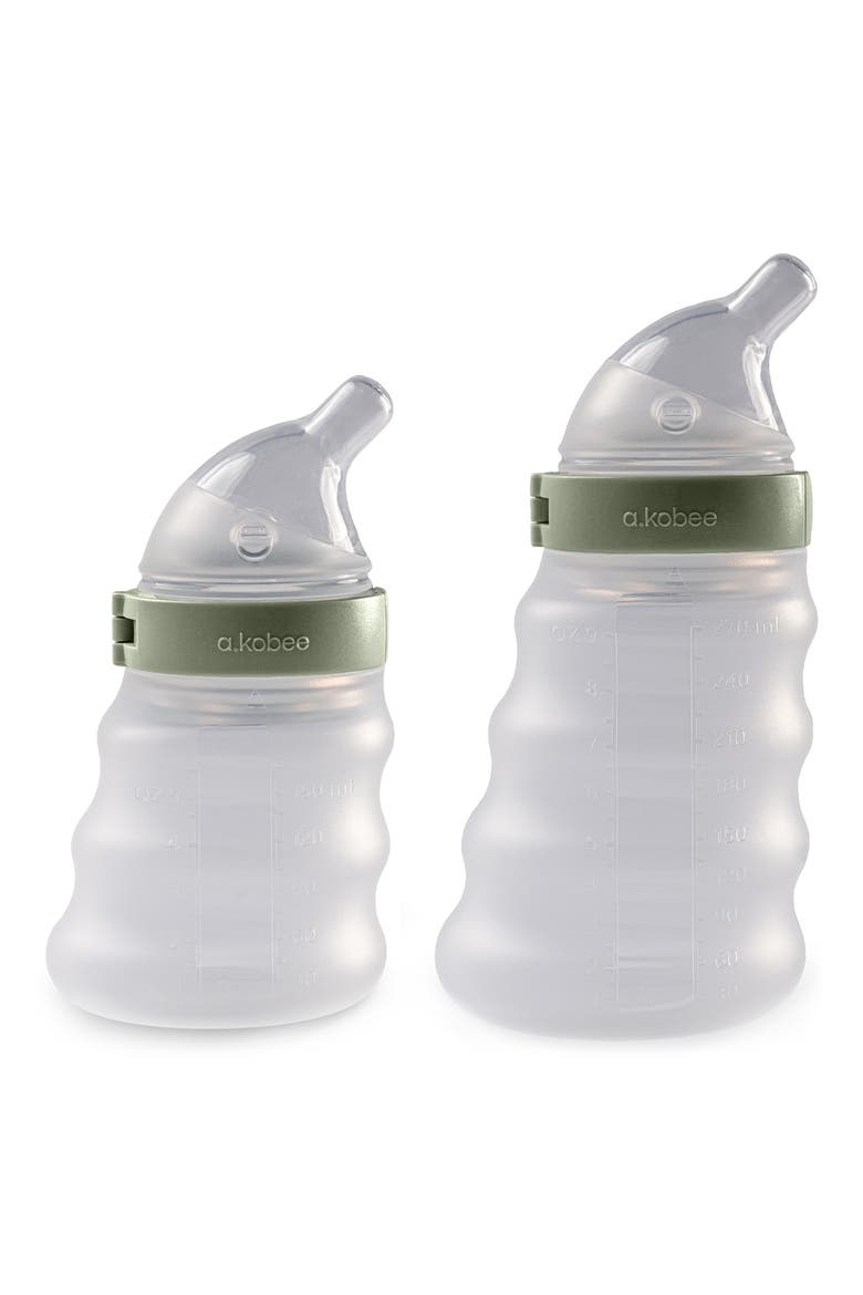 Harmony 5-Ounce & 9-Ounce Baby Bottle Set with Newborn & Slow Flow Nipples, Main, color, PISTACHIO