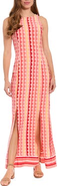 London Times Carwash Sleeveless Maxi Dress