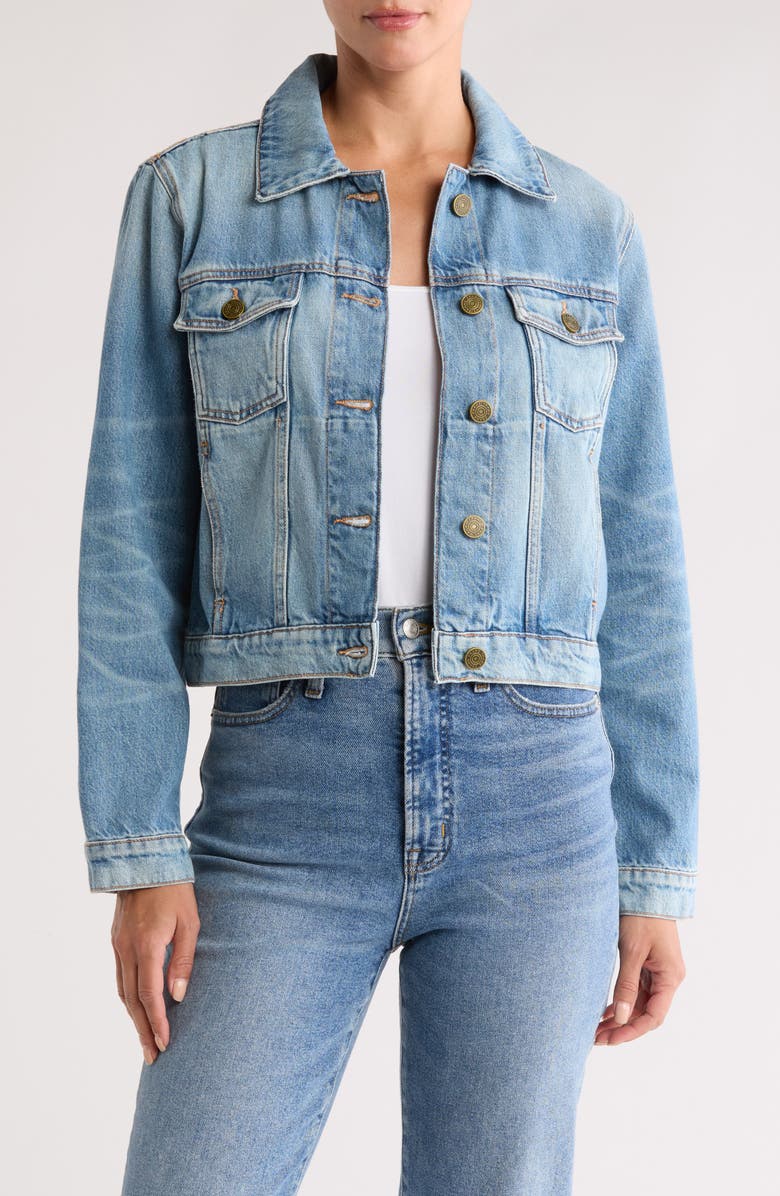 FRAME Shrunken Trucker Jacket, Main, color, 