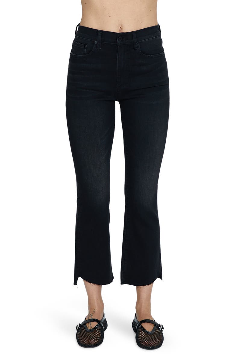 Pistola Lennon Raw Hem High Waist Crop Bootcut Jeans, Alternate, color,