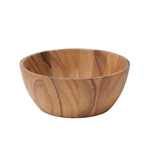 Acacia Wood Tulip Bowl, Small 2.5-Inch x 6.5-Inch Diameter