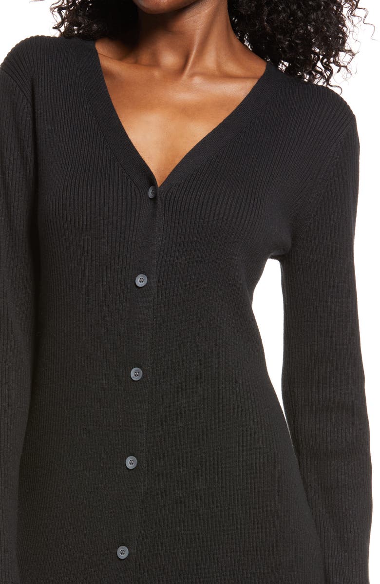 Treasure & Bond Long Sleeve Midi Sweater Dress, Alternate, color, 