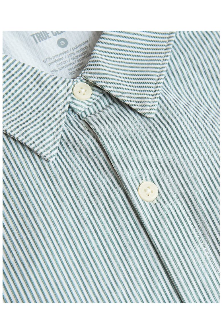 Stripe Stretch Oxford Performance Button-Up Shirt, Alternate, color, JUNIPER STRIPE