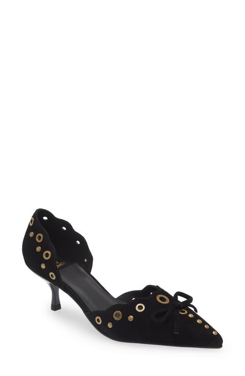 Gratified Kitten Heel d'Orsay Pump