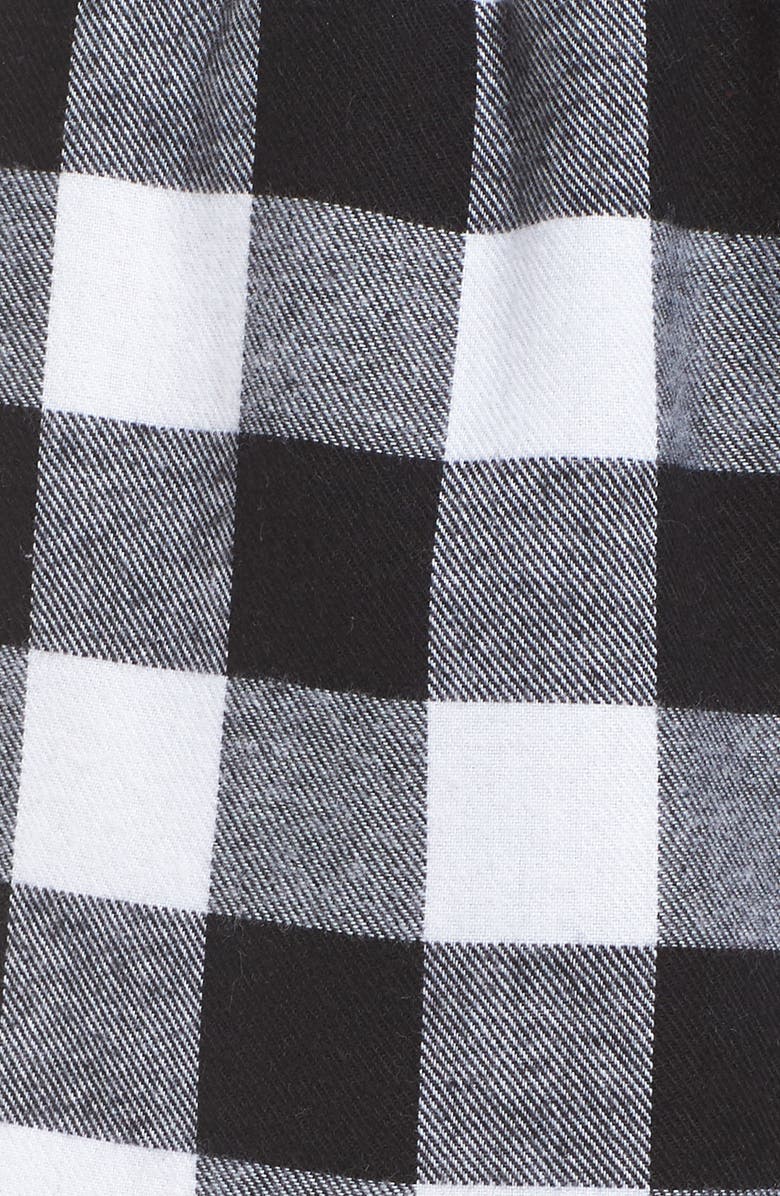 Make + Model Tie Waist Flannel Shorts, Alternate, color,