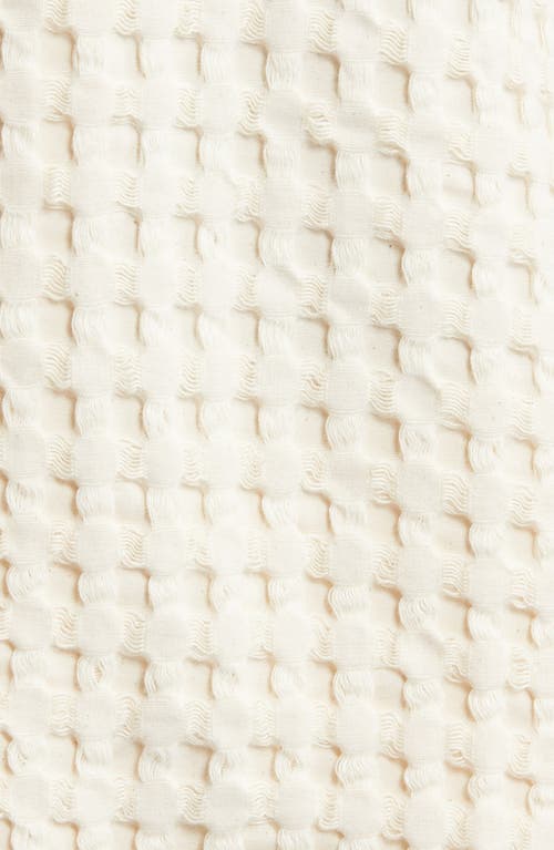 Oas Waffle Knit Camp Shirt In Neutral