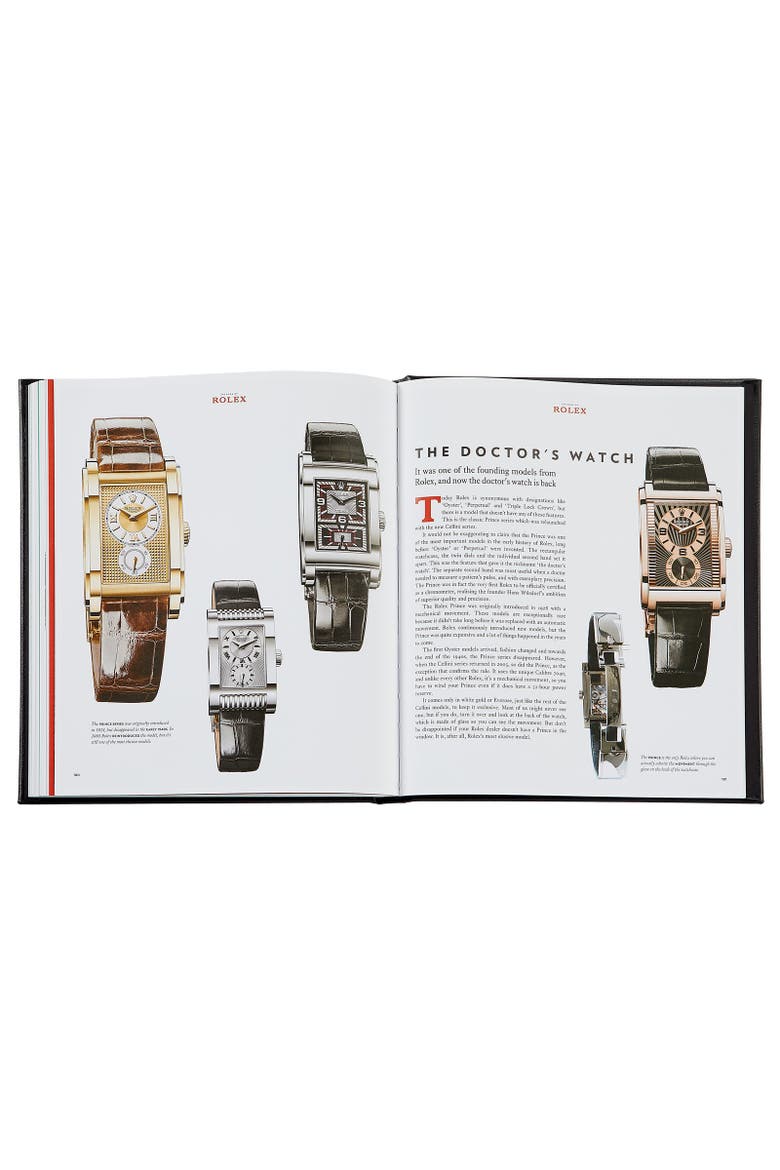 The Book of Rolex Leather Coffee Table Book, Alternate, color, Black