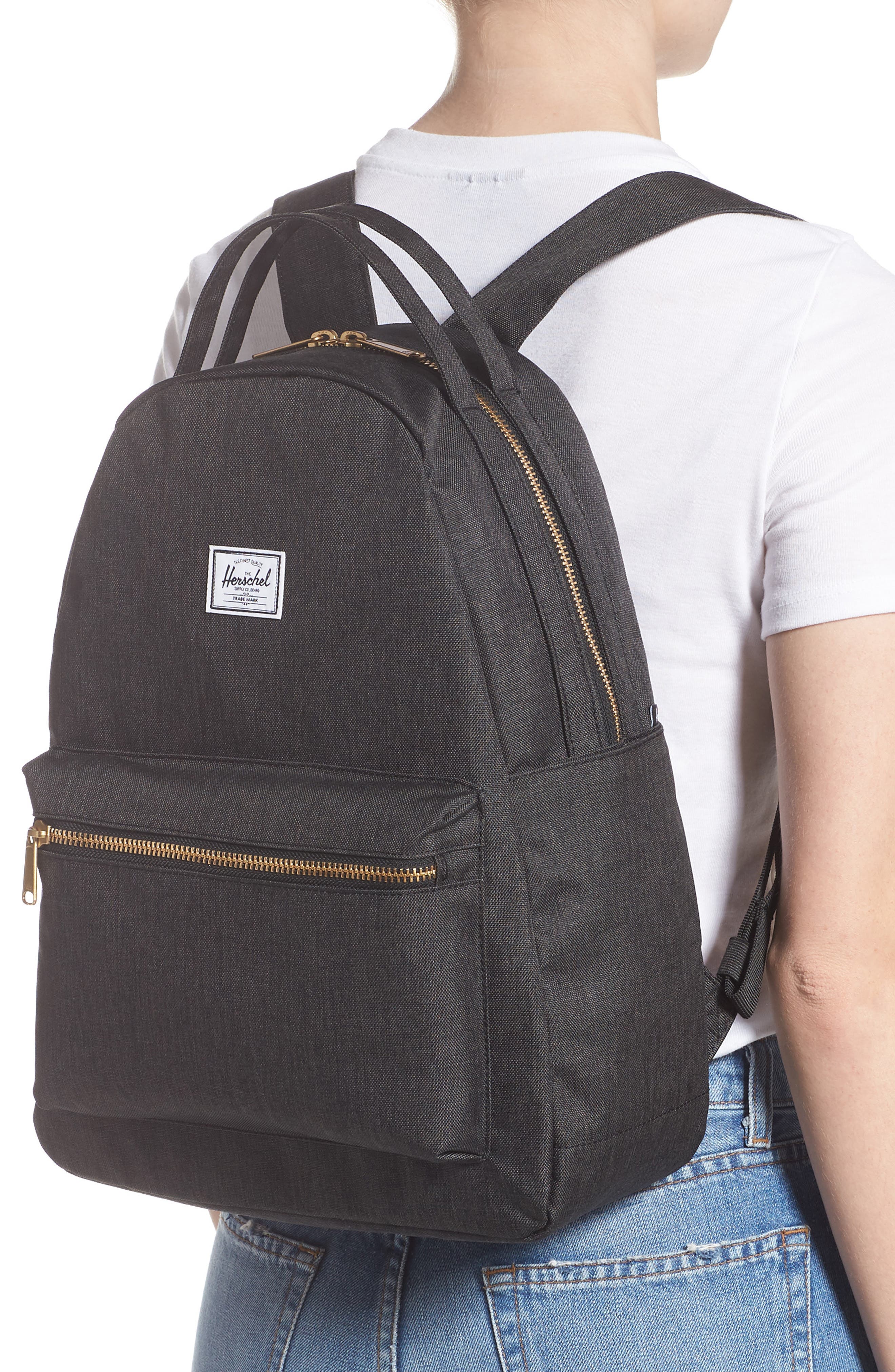 Nova Mid Volume Backpack, Alternate, color, BLACK CROSSHATCH